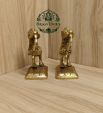 Brass Yali Set of 2 4.2 Inch