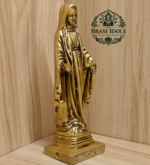 Brass Mother Mary Statue 6.2 Inch