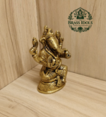 Brass Ganesha Idol 3.6 Inch