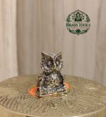 Miniature Brass Owl Figurine 1 Inch