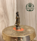 Miniature Brass Murugan Statue 1.6 Inch