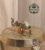 Miniature Brass Elephant Statue 1 Inch