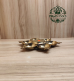 Brass Plain Aarumuga Agal Vilakku 8.5 Inch