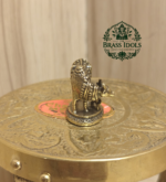 Miniature Brass Cow and Calf Statue 1 Inch