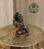 Miniature Brass Lakshmi Statue 1.3 Inch