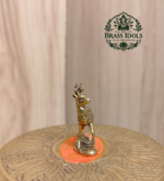 Miniature Brass Deer Statue 1.1 Inch