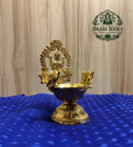 Brass Gajalakshmi Diya 6 Inch