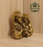 Brass Jesus Family Statue 4.5 Inch