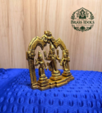 Brass Murugan Valli Deivanai Statue 5 Inch