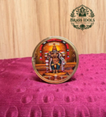 Brass Kumkum Pot Madurai Meenakshi Amman 2 Inch