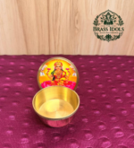 Brass Kumkum Pot Lakshmi 2 Inch