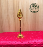 Brass Murugan Vel Stand 6.5 Inch