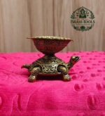 Premium Brass Tortoise Diya 1.8 Inch