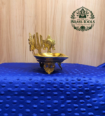 Brass Shanku Chakra Namah Diya 5 Inch