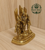 Brass Shankh Chakranamah with Balaji Statue 4.8 Inch