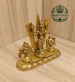 Brass Shankh Chakranamah Balaji Statue 3.5 Inch