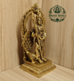 Brass Murugan Statue 8.5 Inch