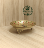 Brass Peacock Pin Tray 4.8 Inch