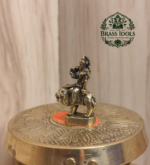 Miniature Brass Durga Devi Statue 1.5 Inch