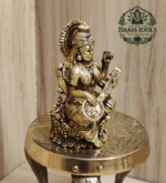 Premium Brass Saraswati Idol 3 Inch