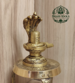 Brass Shiva Lingam Statue 3.4 Inch