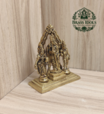 Brass Murugan Valli Deivanai Idol 4.2 Inch