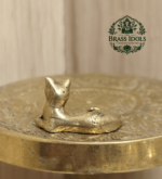 Miniature Brass Cat Figurine 0.5 Inch