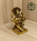 Brass Narasimha Lakshmi Statue 3 Inch