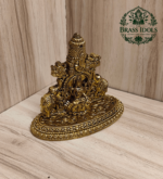 Premium Brass Tirupati Balaji with Gajalakshmi Statue 3 Inch