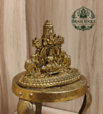 Premium Brass Tirupati Balaji with Gajalakshmi Statue 2.5 Inch
