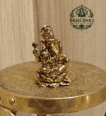 Miniature Brass Vinayagar Statue 1.5 Inch
