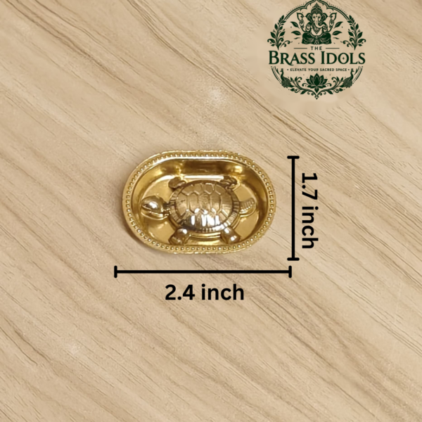 Brass Vastu Tortoise with Plate – Handcrafted Feng Shui Tortoise for Wealth, Stability & Vastu