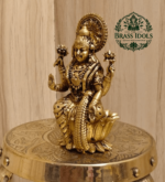 Premium Brass Lakshmi Statue 2.6 Inch