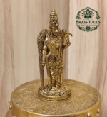 Premium Brass Meenakshi Amman Statue 2.5 Inch