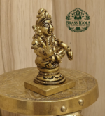 Brass Ayyappa Swami Statue 2 Inch - Image 3