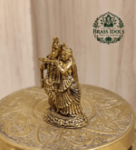 Premium Brass Radha Krishna Statue 1.7 Inch