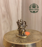 Miniature Brass Ganesh Idol 1.2 Inch