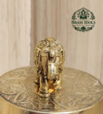 Premium Brass Elephant Statue 1.5 Inch