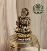 Premium Brass Lakshmi Statue 3 Inch