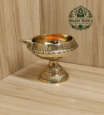 Brass Kuber Deepak Diya on Stand 3 Inch