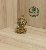 Premium Brass Turban Ganesha Statue 1.9 Inch