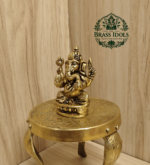 Brass Ganesha Statue 2.1 Inch