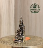 Miniature Brass Hanuman with Lakshmi Statue 1.2 Inch
