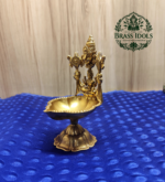 Premium Brass Balaji Gajalakshmi Diya 4.8 Inch