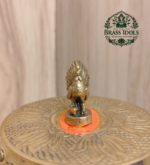 Miniature Brass Lucky Rooster Statue 1.2 Inch