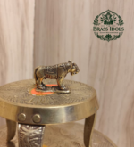 Miniature Brass Tiger Statue 1 Inch