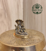 Miniature Brass Vishnu Lakshmi Idol 1 Inch