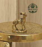 Miniature Brass Deer Statue 1.1 Inch