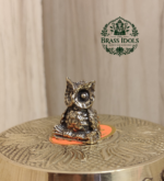 Miniature Brass Owl Figurine 1 Inch