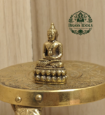 Miniature Brass Buddha Statue 1.5 Inch